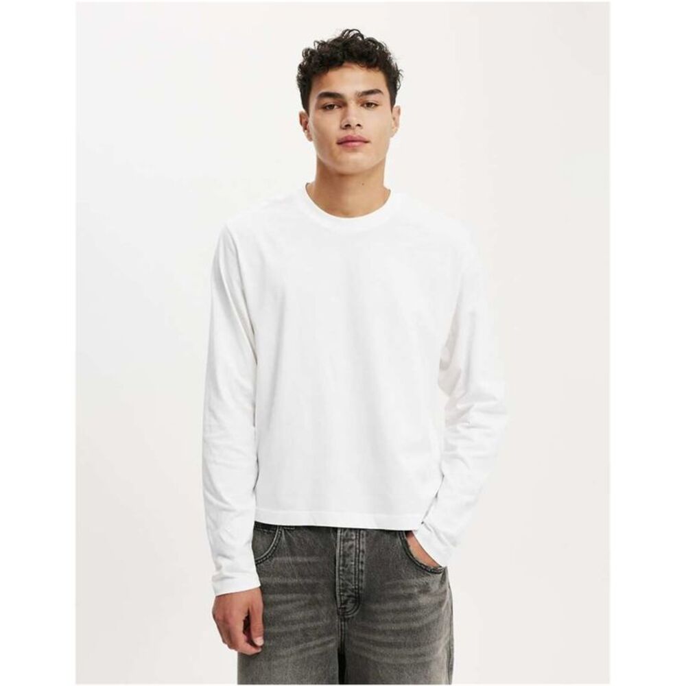Cotton On Mens Cropped Fit Basic T-Shirt, NWT